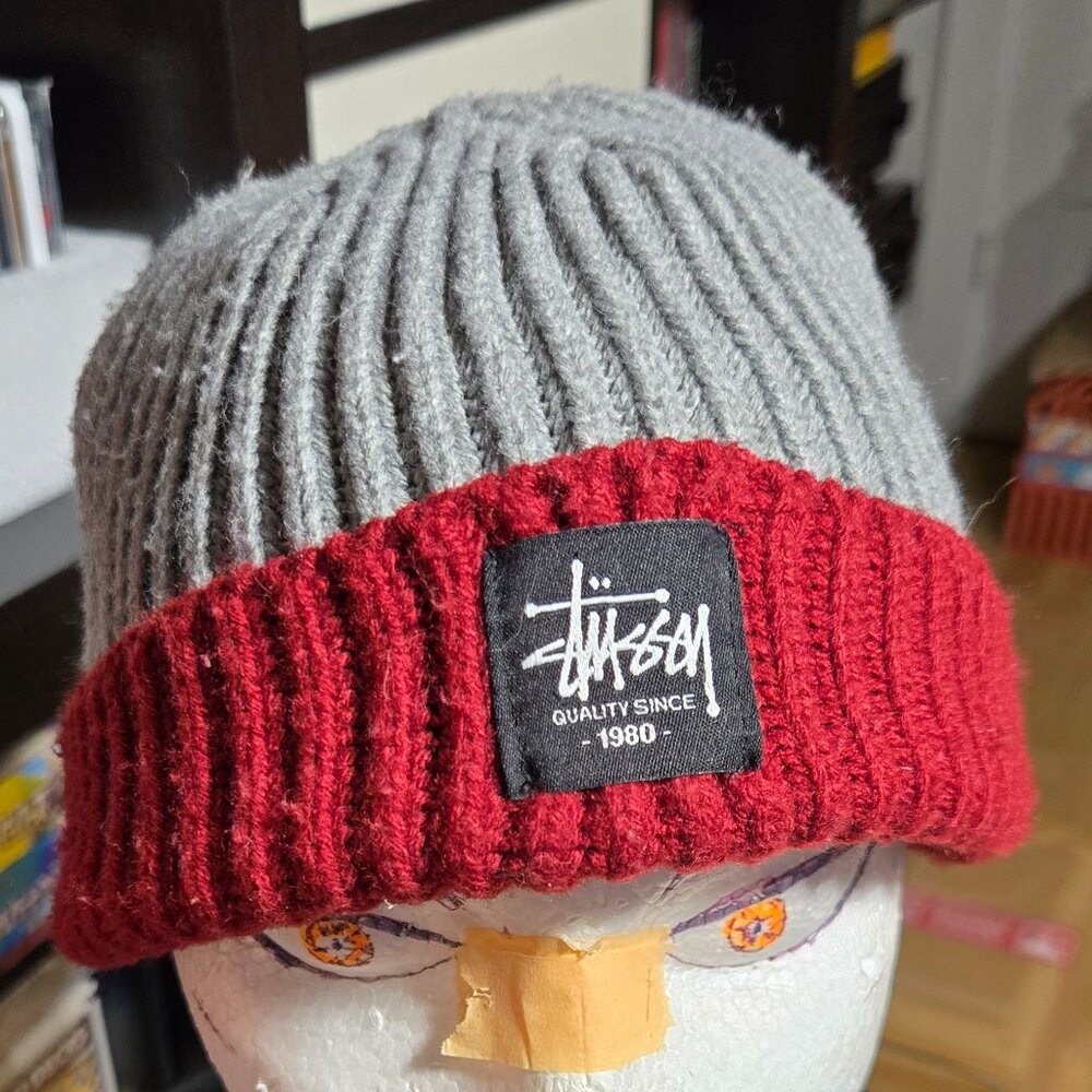 STUSSY 2-TONE RIBBED BEANIE OSFM
